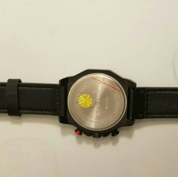 Leather Men's Sports Waterproof Leather Strap Date - Picture 3 of 4